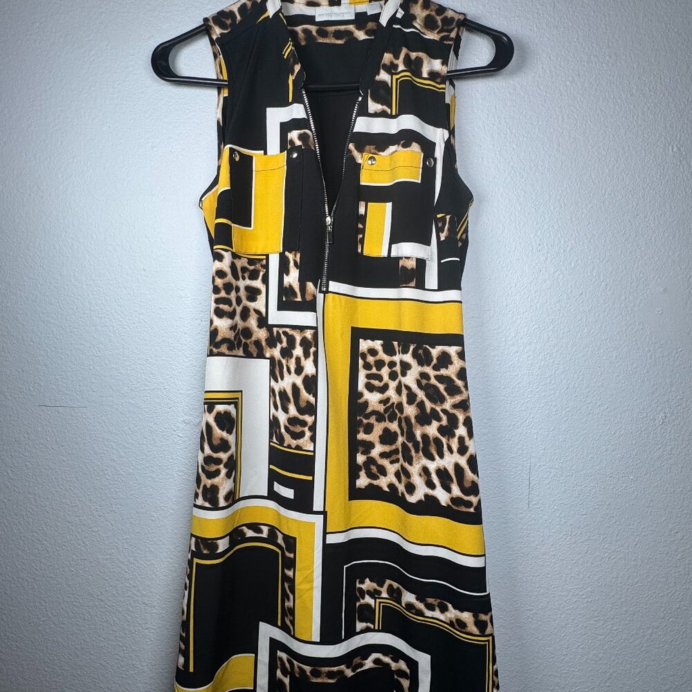 Express Black & Yellow Dress